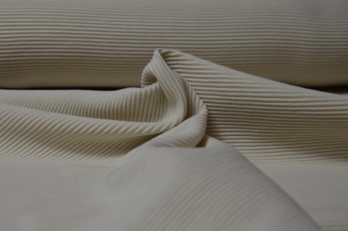 Rippjersey | Ottoman uni | Ecru